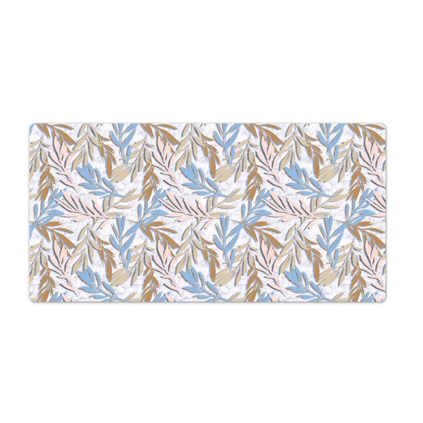 Bureau mat Pastelbladeren