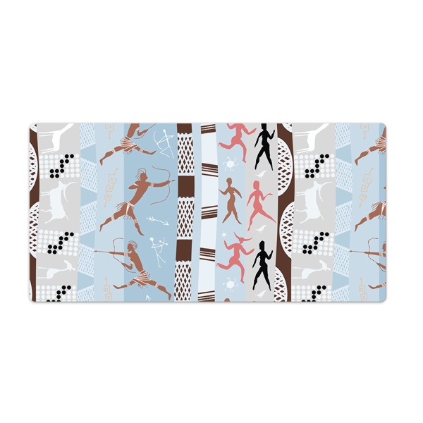 Bureau mat Afrikaanse schilderijen