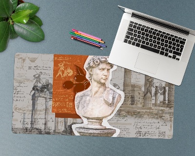 Bureau onderlegger Griekse kattenkunst en beeldhouwkunst