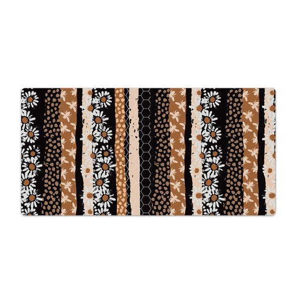 Bureau mat Mozaïek Bloemen Bijen