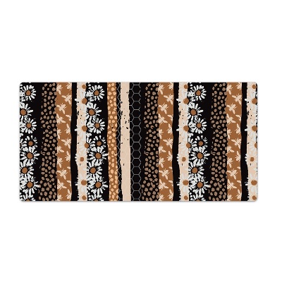 Bureau mat Mozaïek Bloemen Bijen