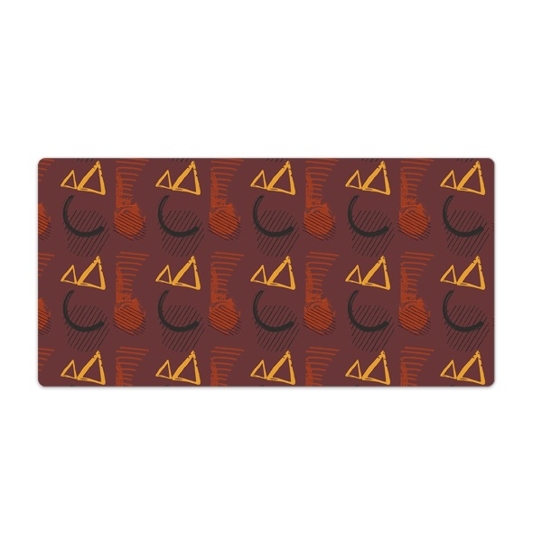 Onderlegger bureau Penseel krabbels