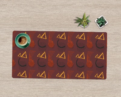 Onderlegger bureau Penseel krabbels