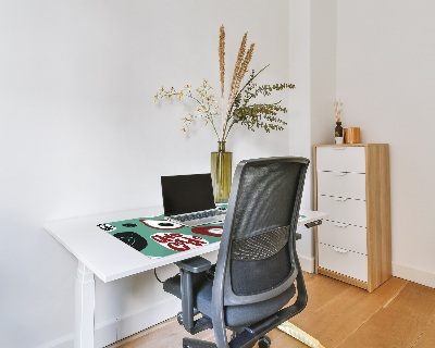 Onderlegger bureau Retro avocado