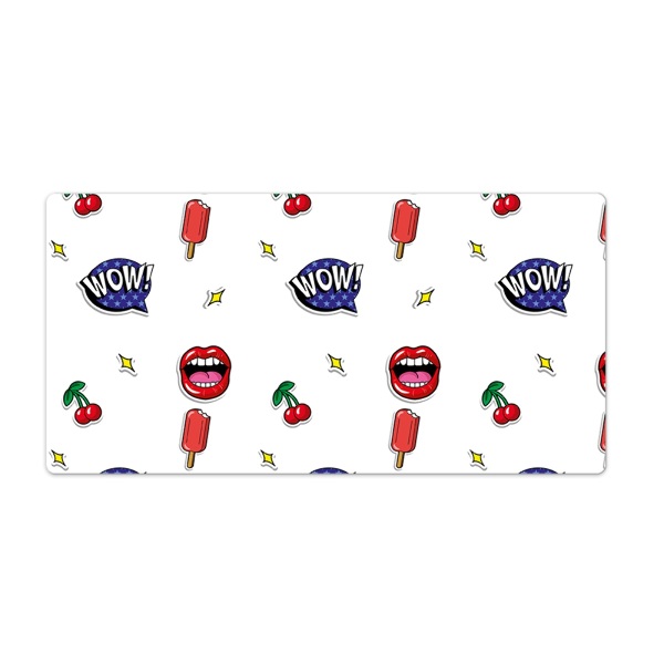 Bureau mat Kersenlippen