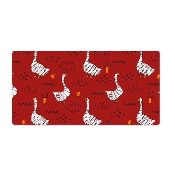 Onderlegger bureau Ganzen op de kust