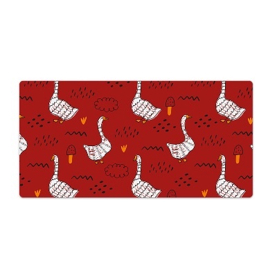 Onderlegger bureau Ganzen op de kust