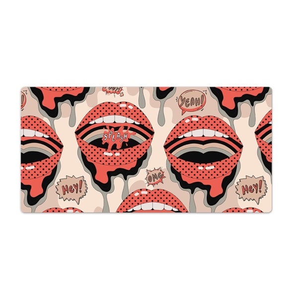 Bureau mat Retro lippen