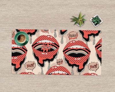 Bureau mat Retro lippen