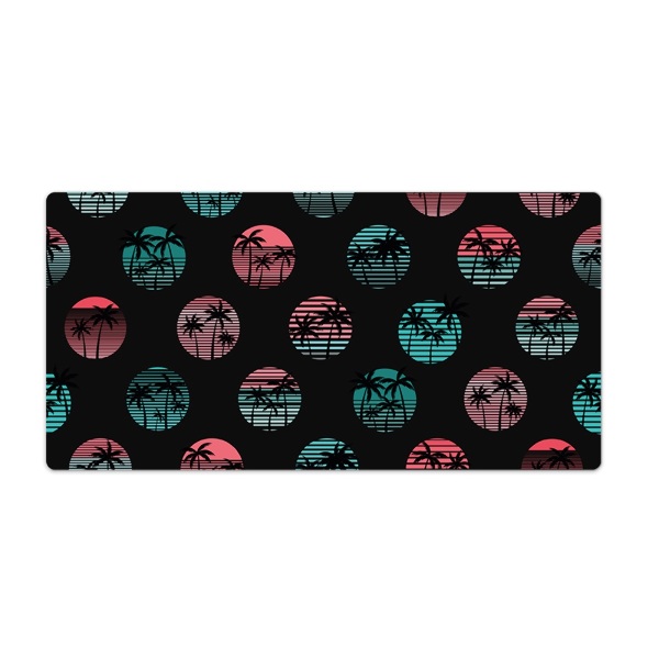 Bureau onderlegger Retro palmbomen