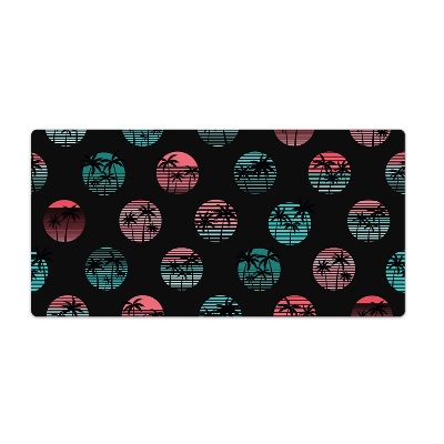 Bureau onderlegger Retro palmbomen