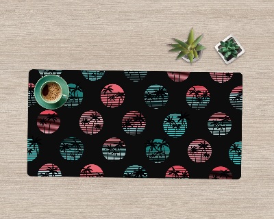 Bureau onderlegger Retro palmbomen