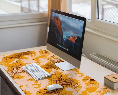 Bureau mat Gele Japanse golven