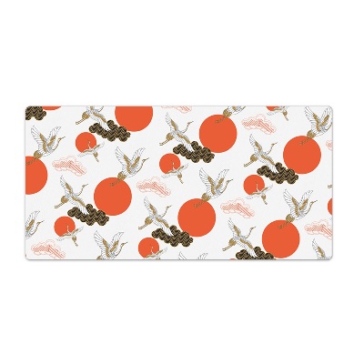 Bureau onderlegger Kranen Wolken Stippen