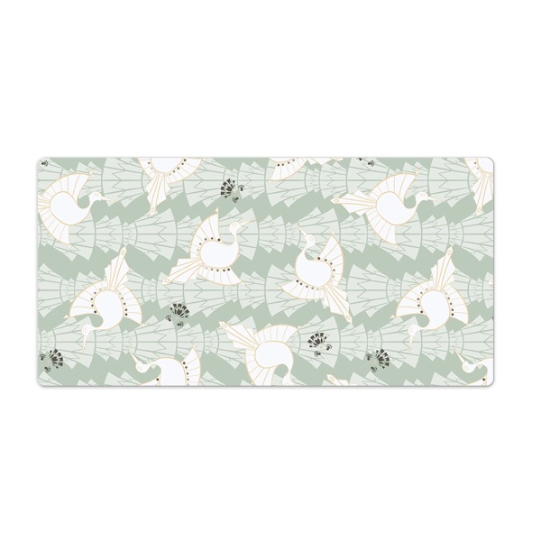 Bureau onderlegger Geometrische vogels