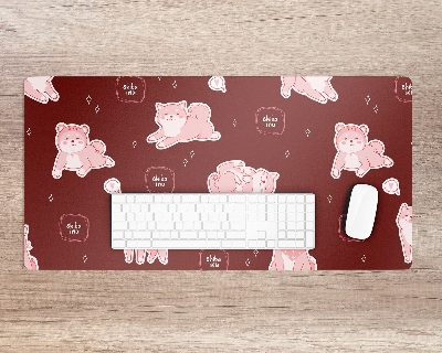 Bureau onderlegger Kersen Shiba Inu Hond