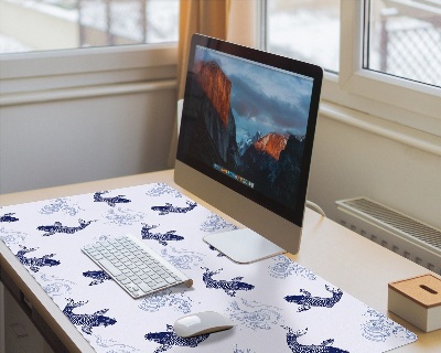 Onderlegger bureau Blauwe Koi-vis