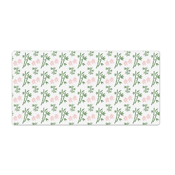 Bureau mat Bamboe en bloemen