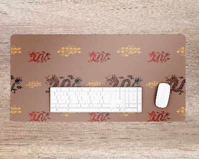 Bureau mat Aziatisch drakenpatroon