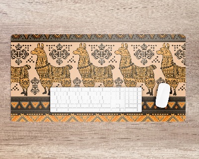 Onderlegger bureau Aziatisch lamapatroon