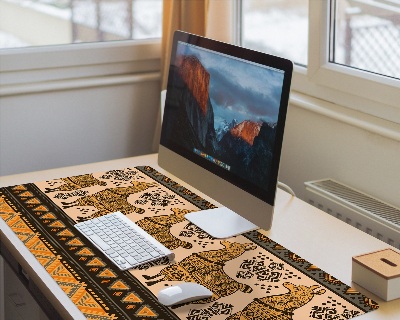 Onderlegger bureau Aziatisch lamapatroon