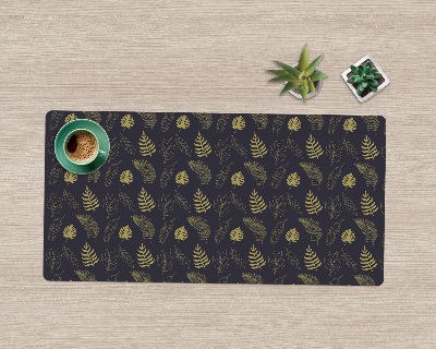 Bureau mat Artistieke decoratieve bladeren