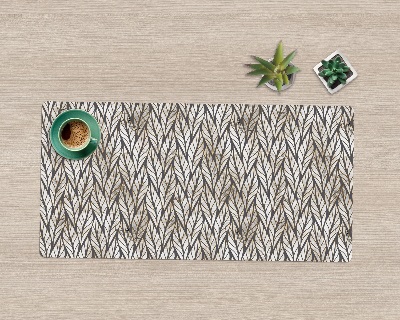 Onderlegger bureau Marmeren plantenbladeren