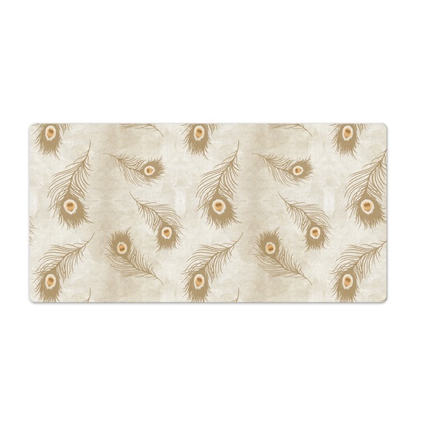 Bureau onderlegger Samenstelling van pauwenveren