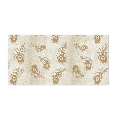 Bureau onderlegger Samenstelling van pauwenveren