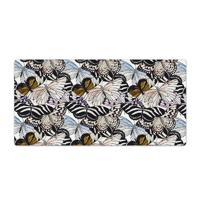 Bureau onderlegger Aquarelvlinders