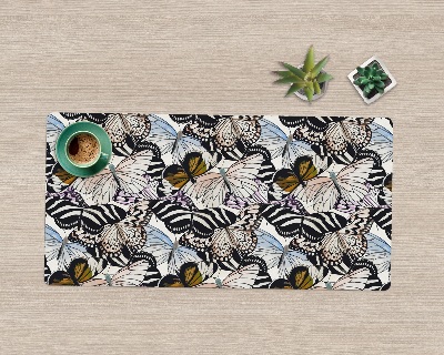 Bureau onderlegger Aquarelvlinders