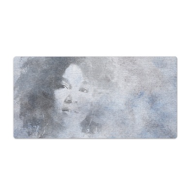 Onderlegger bureau Vrouwengezicht