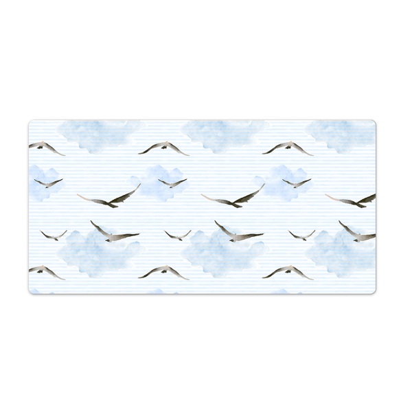 Bureau mat Vogels in de blauwe lucht