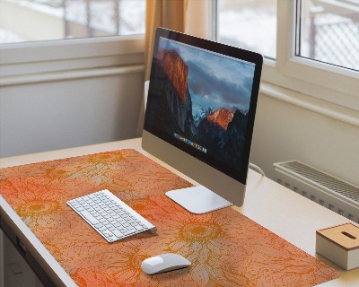 Bureau mat Zonnebloembloemen