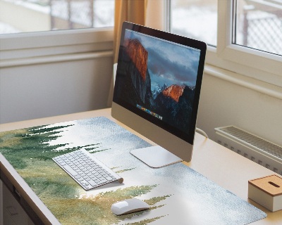 Bureau mat Boslandschap aquarel