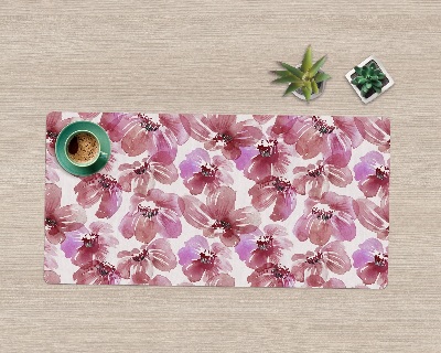 Bureau mat Kleurrijke aquarelbloemen