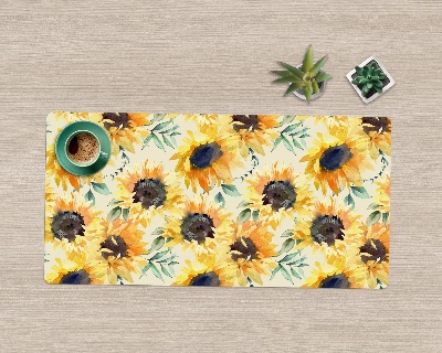 Onderlegger bureau Gouden Zonnebloemen