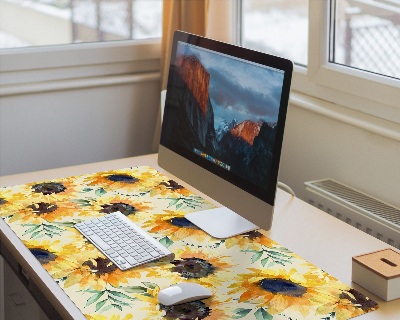Onderlegger bureau Gouden Zonnebloemen