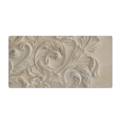 Bureau mat Bladeren in het zand