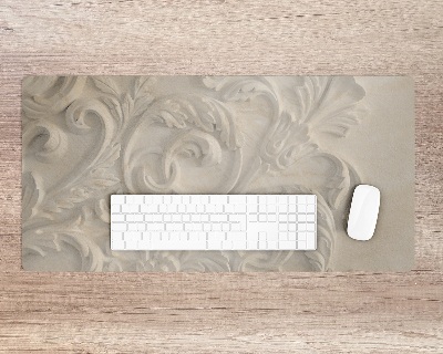 Bureau mat Bladeren in het zand