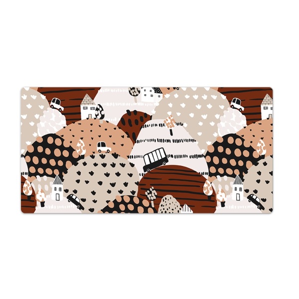 Bureau onderlegger Illustratie van de stad