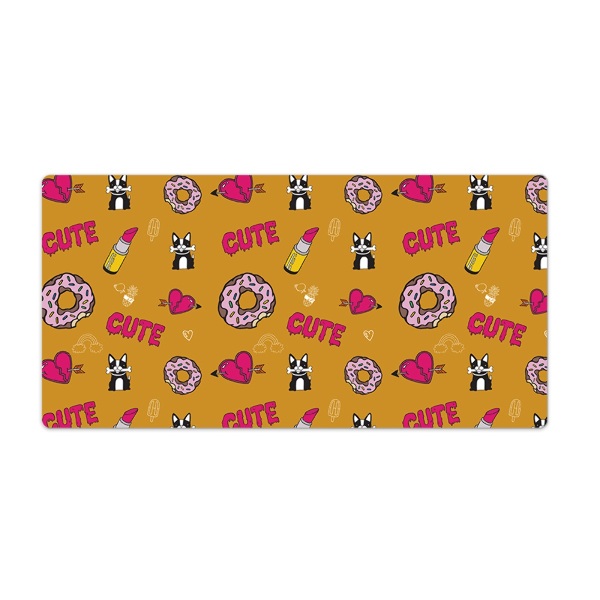 Bureau onderlegger Meisjesachtige doodle