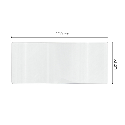 Zacht glas voor op het bureau