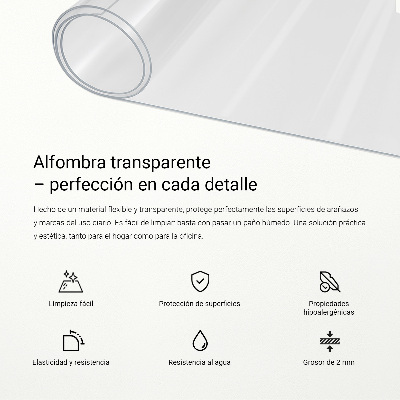 Zacht glas voor op het bureau