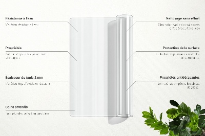 Zacht glas voor op het bureau