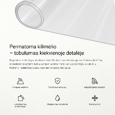 Zacht glas voor op het bureau