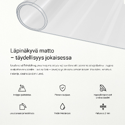 Zacht glas voor op het bureau