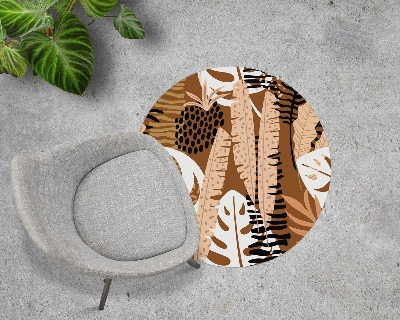 Ronde vloerbescherming Monstera jungle afrika