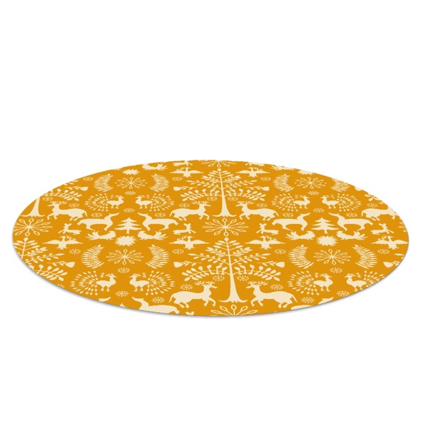 Ronde vloerbescherming Patroon van wilde dieren