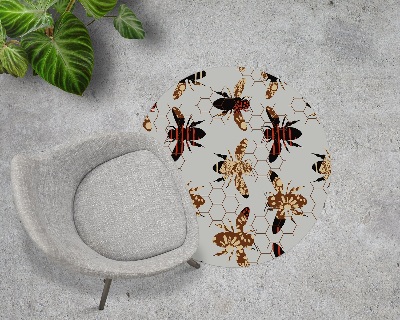 Ronde stoel mat Bijen honingraat